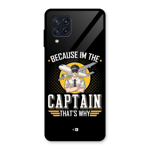 I M Captain Glass Back Case for Galaxy M32