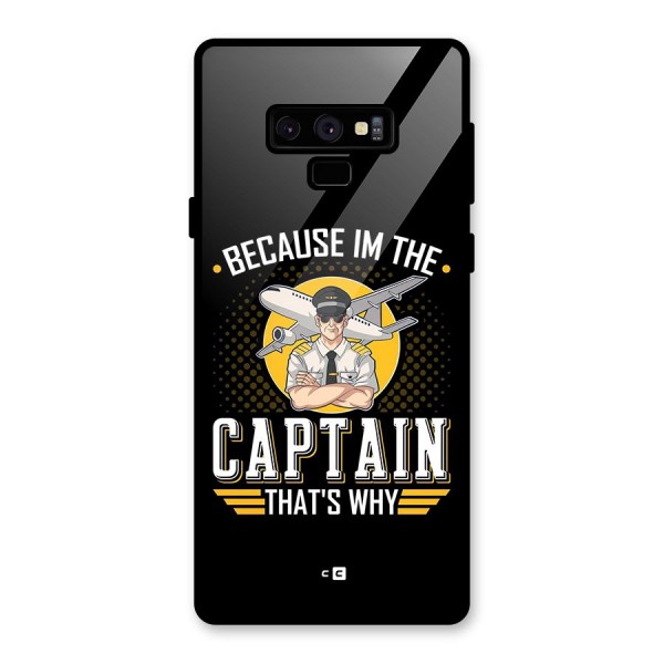 I M Captain Glass Back Case for Galaxy Note 9