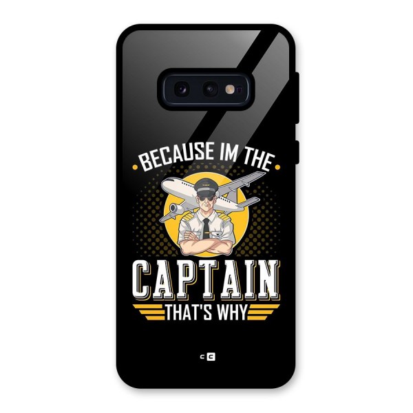 I M Captain Glass Back Case for Galaxy S10e