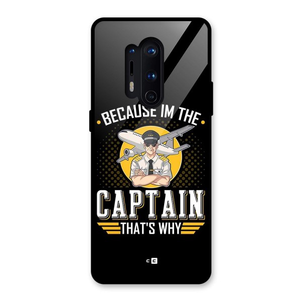 I M Captain Glass Back Case for OnePlus 8 Pro
