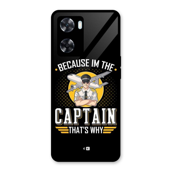 I M Captain Glass Back Case for Oppo A77