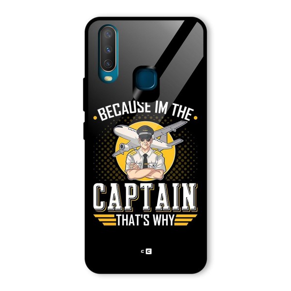I M Captain Glass Back Case for Vivo Y12