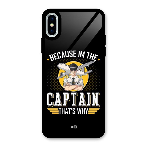 I M Captain Glass Back Case for iPhone X