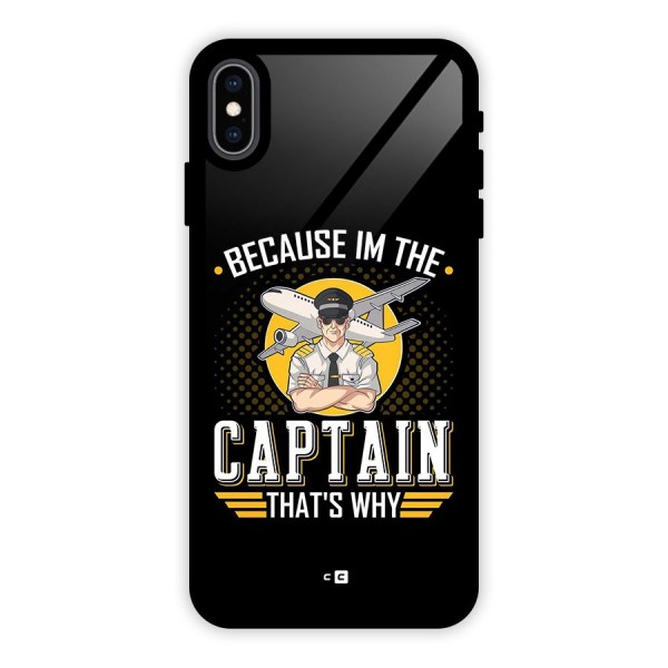 I M Captain Glass Back Case for iPhone XS Max