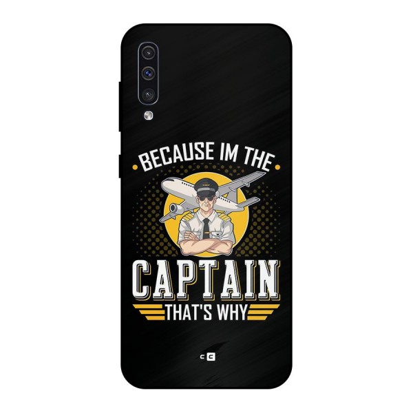 I M Captain Metal Back Case for Galaxy A30s