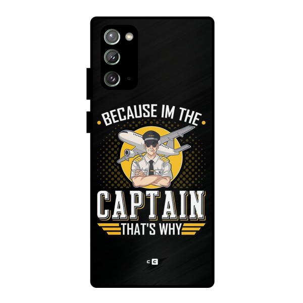 I M Captain Metal Back Case for Galaxy Note 20