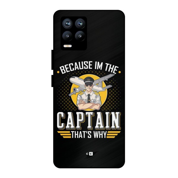I M Captain Metal Back Case for Realme 8 Pro