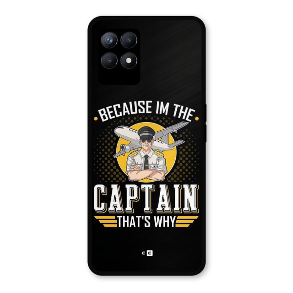 I M Captain Metal Back Case for Realme 8i