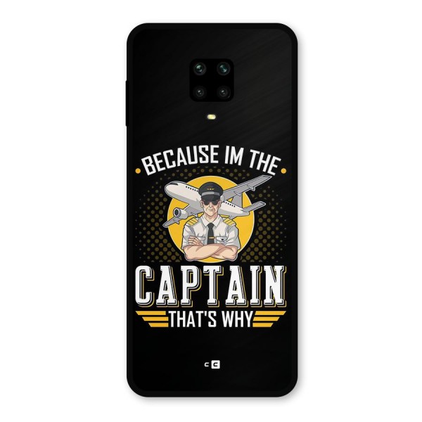 I M Captain Metal Back Case for Redmi Note 9 Pro Max