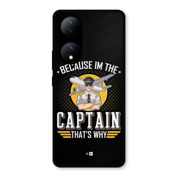 I M Captain Metal Back Case for Vivo Y100