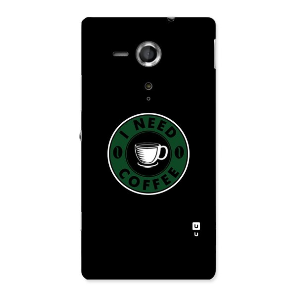I Need Coffee Classic Back Case for Sony Xperia SP