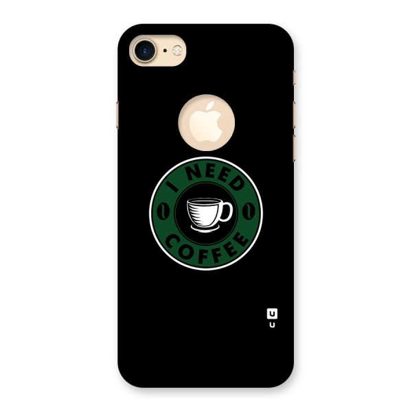 I Need Coffee Classic Back Case for iPhone 7 Logo Cut
