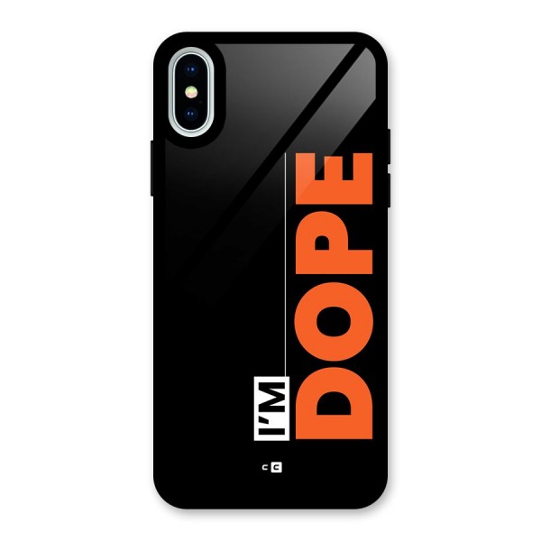 I am Dope Glass Back Case for iPhone X