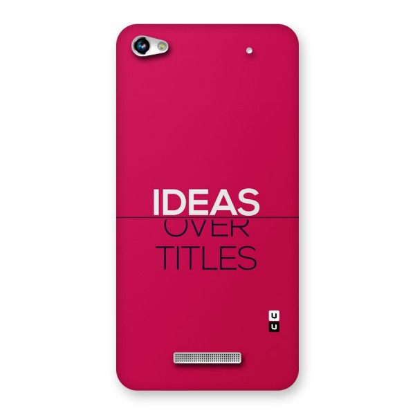 Ideas Over Titles Back Case for Canvas Hue 2 A316