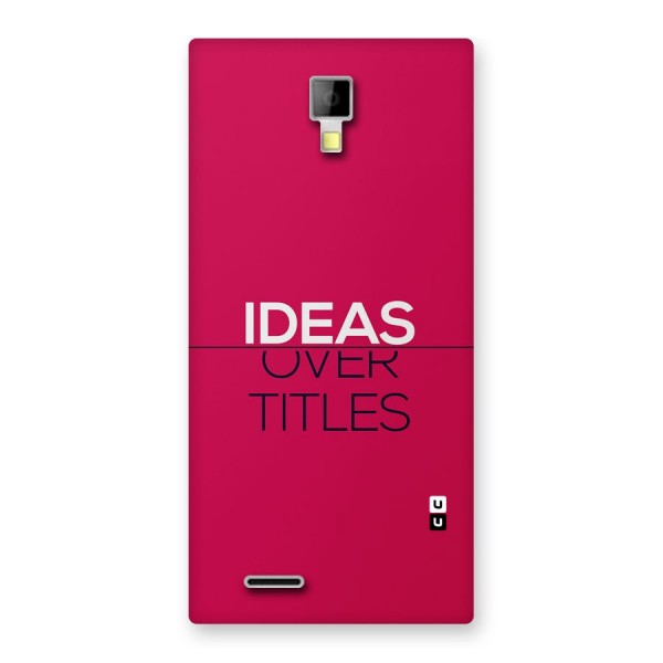 Ideas Over Titles Back Case for Canvas Xpress A99