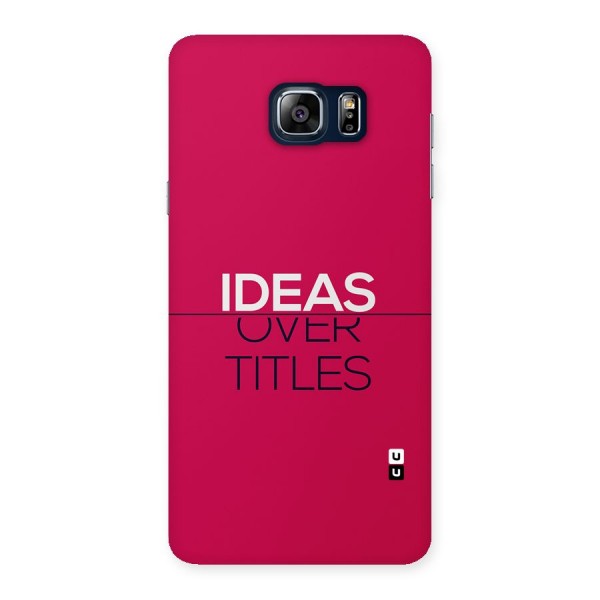 Ideas Over Titles Back Case for Galaxy Note 5