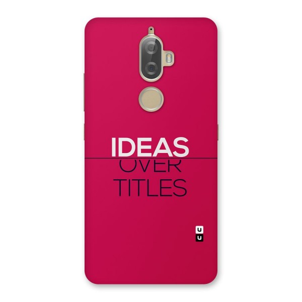 Ideas Over Titles Back Case for Lenovo K8 Plus
