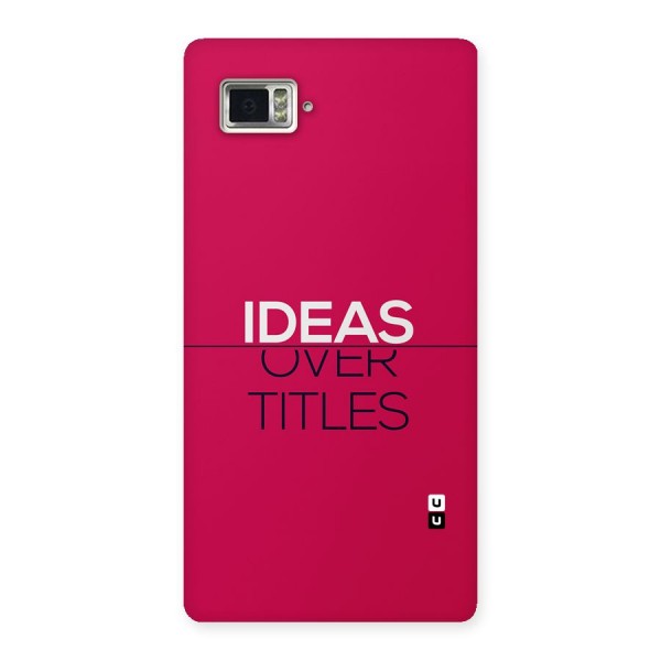 Ideas Over Titles Back Case for Lenovo Vibe Z2 Pro K920