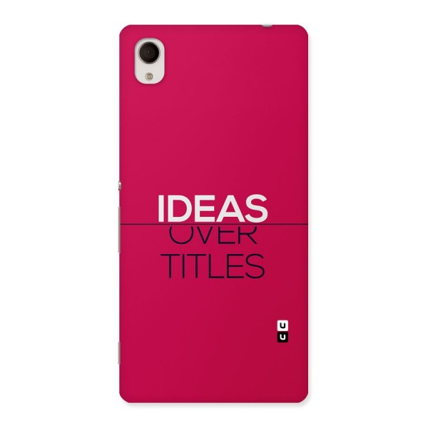 Ideas Over Titles Back Case for Xperia M4