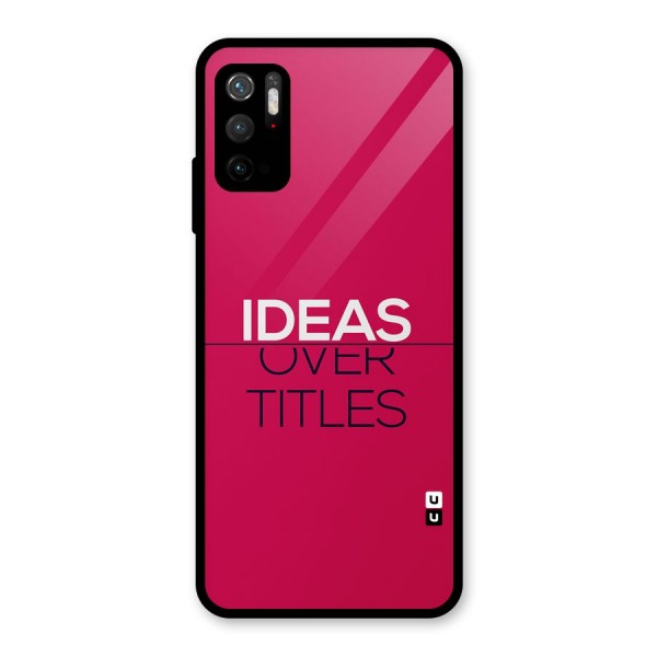 Ideas Over Titles Glass Back Case for Poco M3 Pro 5G