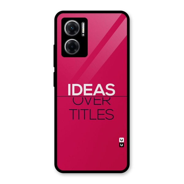 Ideas Over Titles Glass Back Case for Redmi 11 Prime 5G