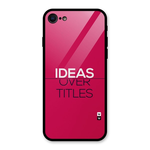 Ideas Over Titles Glass Back Case for iPhone SE 2022