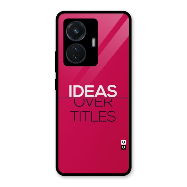 Ideas Over Titles Glass Back Case for iQOO Z6 44W