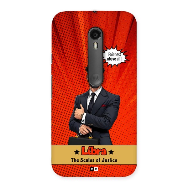 Impartial Libra Back Case for Moto G3