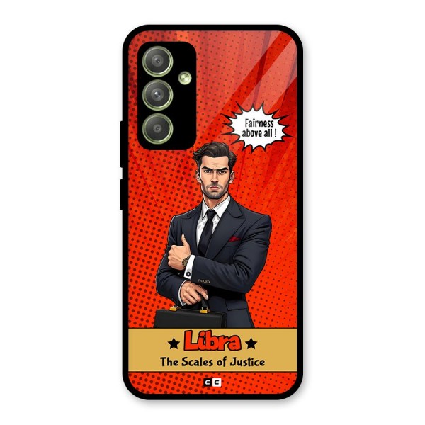 Impartial Libra Glass Back Case for Galaxy A54