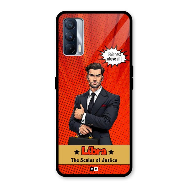 Impartial Libra Glass Back Case for Realme X7