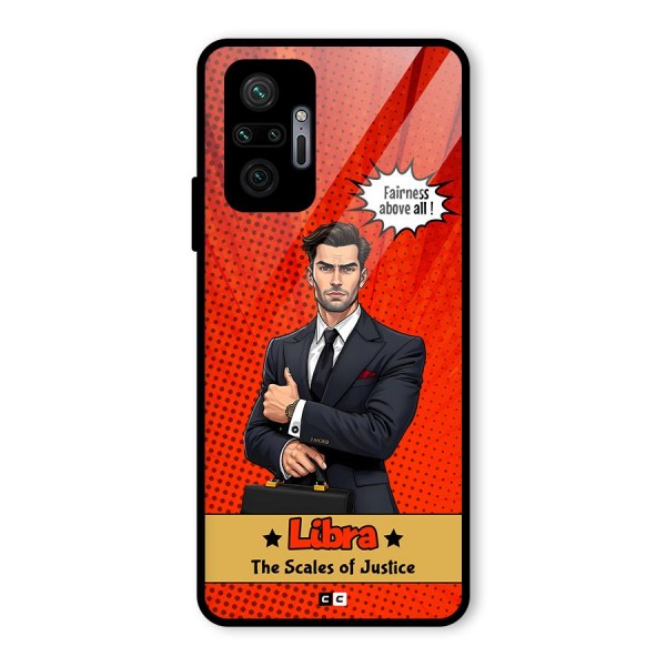 Impartial Libra Glass Back Case for Redmi Note 10 Pro Max