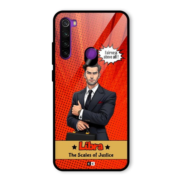 Impartial Libra Glass Back Case for Redmi Note 8