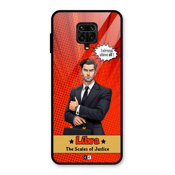 Impartial Libra Glass Back Case for Redmi Note 9 Pro Max