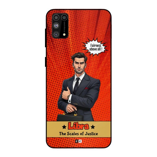 Impartial Libra Metal Back Case for Galaxy M31