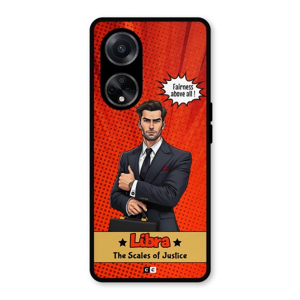 Impartial Libra Metal Back Case for Oppo F23