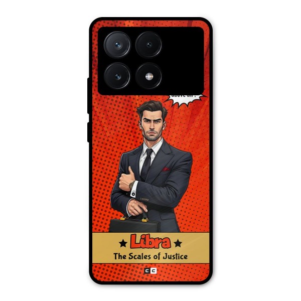 Impartial Libra Metal Back Case for Poco X6 Pro
