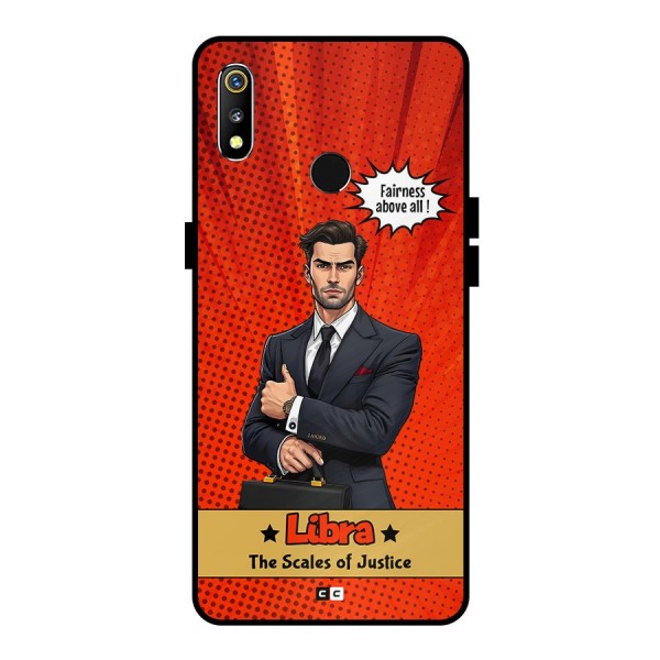 Impartial Libra Metal Back Case for Realme 3