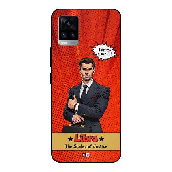 Impartial Libra Metal Back Case for Vivo V20 2021