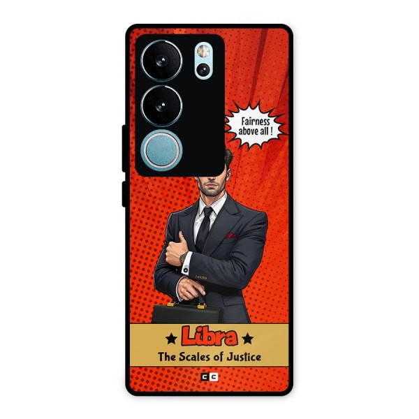 Impartial Libra Metal Back Case for Vivo V29