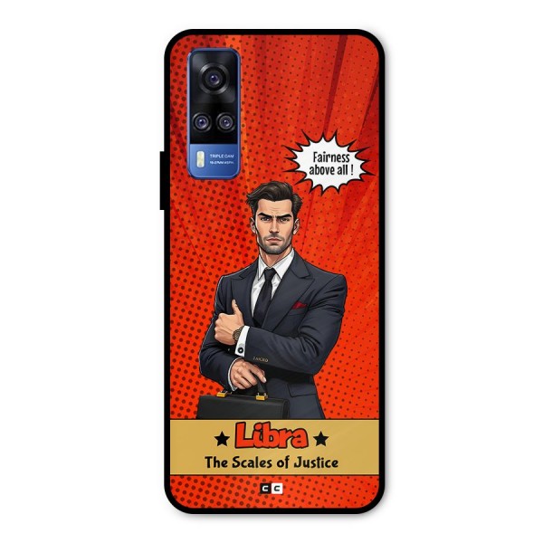 Impartial Libra Metal Back Case for Vivo Y31