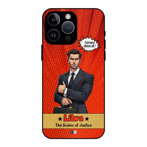 Impartial Libra Metal Back Case for iPhone 14 Pro Max