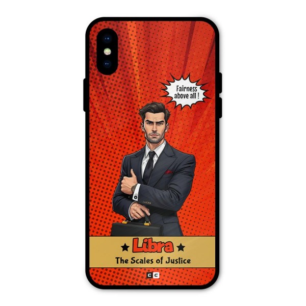 Impartial Libra Metal Back Case for iPhone XS