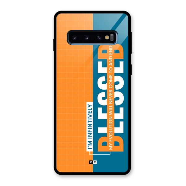 Infinite Blessed Glass Back Case for Galaxy S10