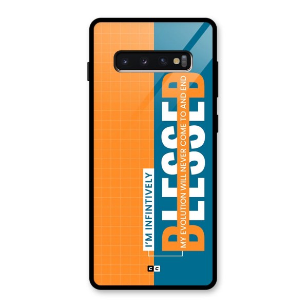 Infinite Blessed Glass Back Case for Galaxy S10 Plus