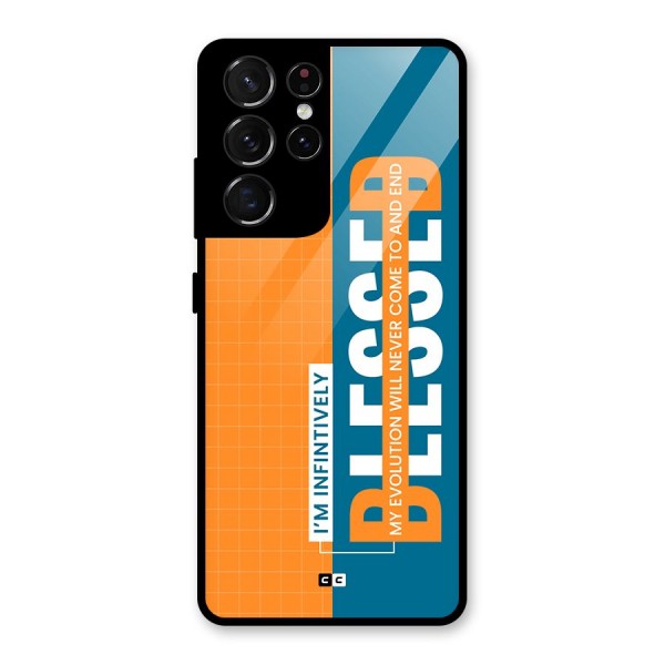 Infinite Blessed Glass Back Case for Galaxy S21 Ultra 5G