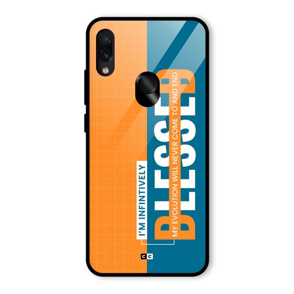 Infinite Blessed Glass Back Case for Redmi Note 7