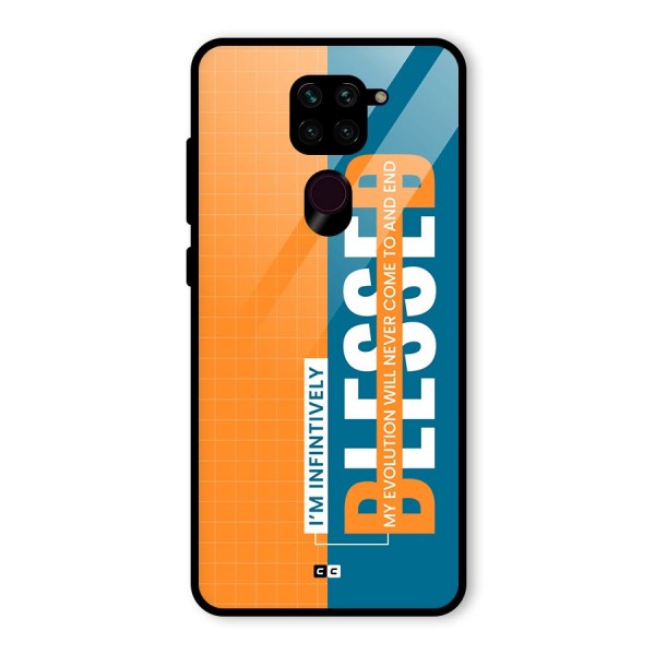 Infinite Blessed Glass Back Case for Redmi Note 9