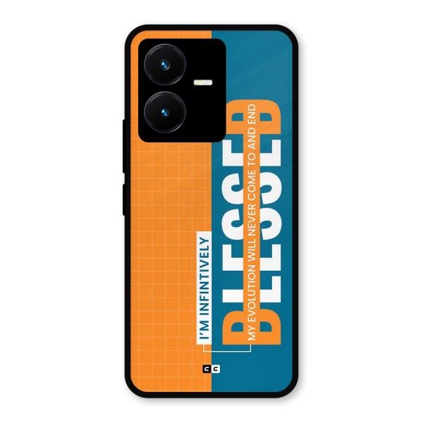 Infinite Blessed Metal Back Case for Vivo Y22