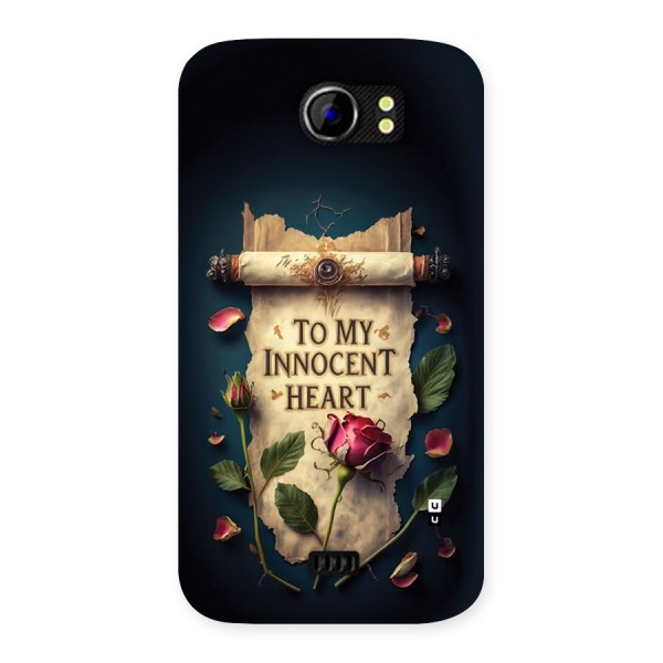 Innocence Of Heart Back Case for Canvas 2 A110