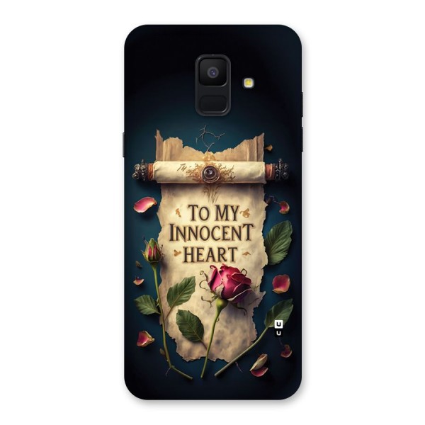 Innocence Of Heart Back Case for Galaxy A6 (2018)